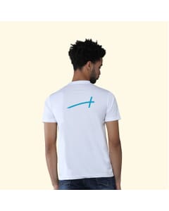Greys&Blues Mobilitee Round Neck T-Shirt- White SH